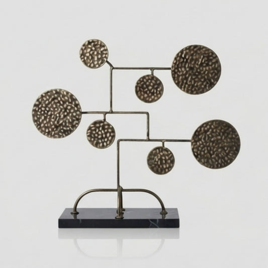 Golden Round Branch Decorative Ornament