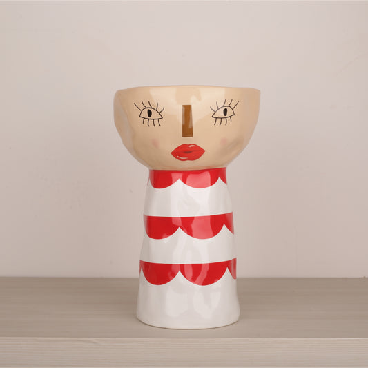 Doll Shape Open Head Decorative Bowl