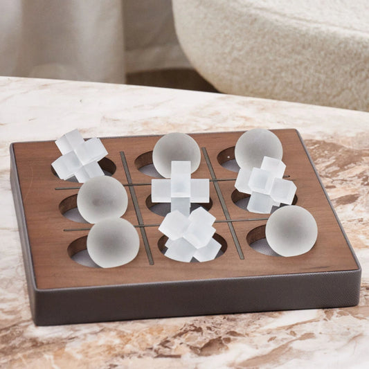 Brown Wooden Leather Top XO Games Ornament