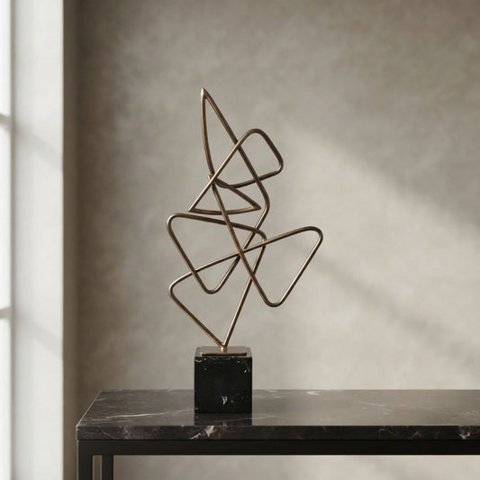 Golden Thread Intertwined Ornament