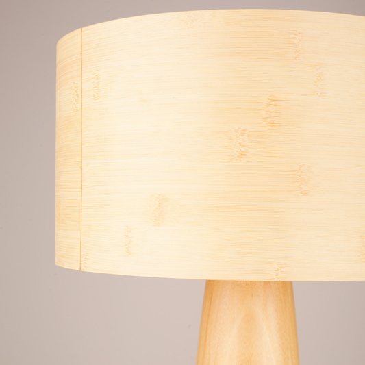 Light Brown Bamboo Table Lamp