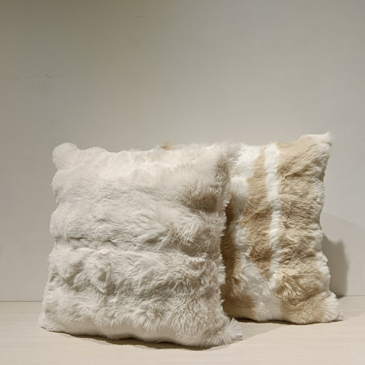 Faux Fur Cushion Cover, Backside In Plain