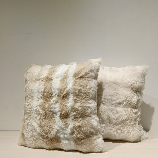 Faux Fur Cushion Cover, Backside In Plain