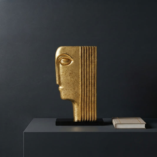 Golden Face Decorative Ornament