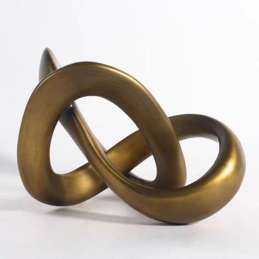 Gold Resin Twisted Decor Ornament