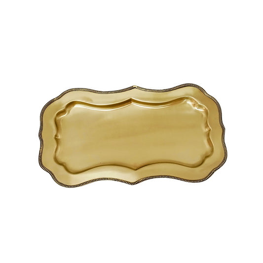 Brass Finish Serving Tray