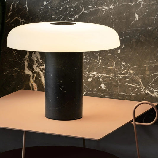 Mushroom Shape Marble Base Table Lamp