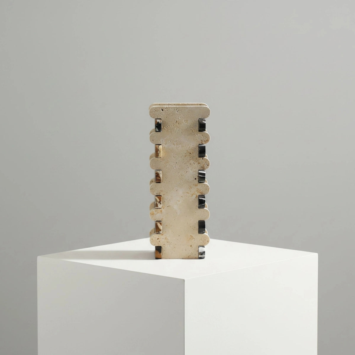 Beige Stone Dovetail Flower Vase