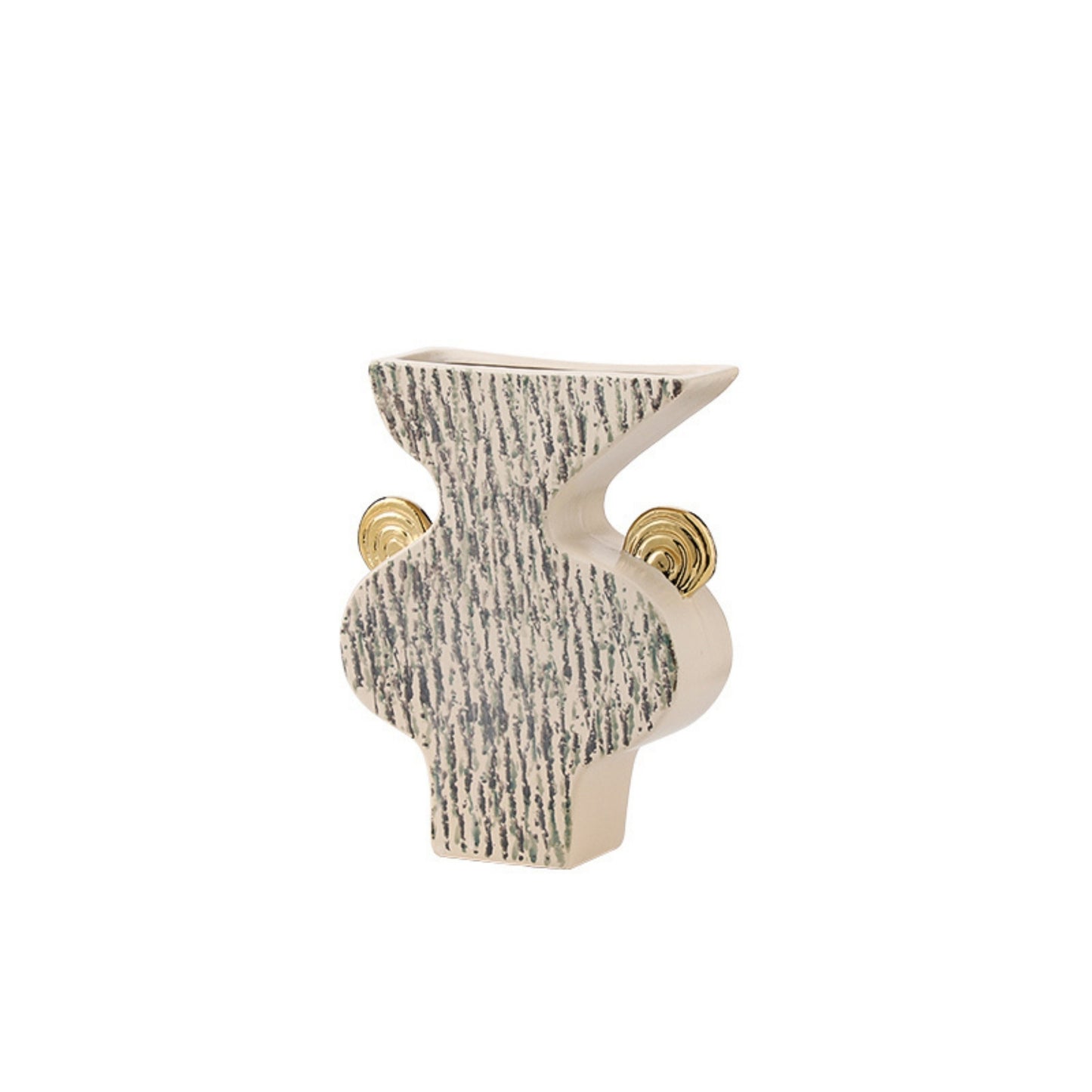 Patterned Gold Ear Flower Vase