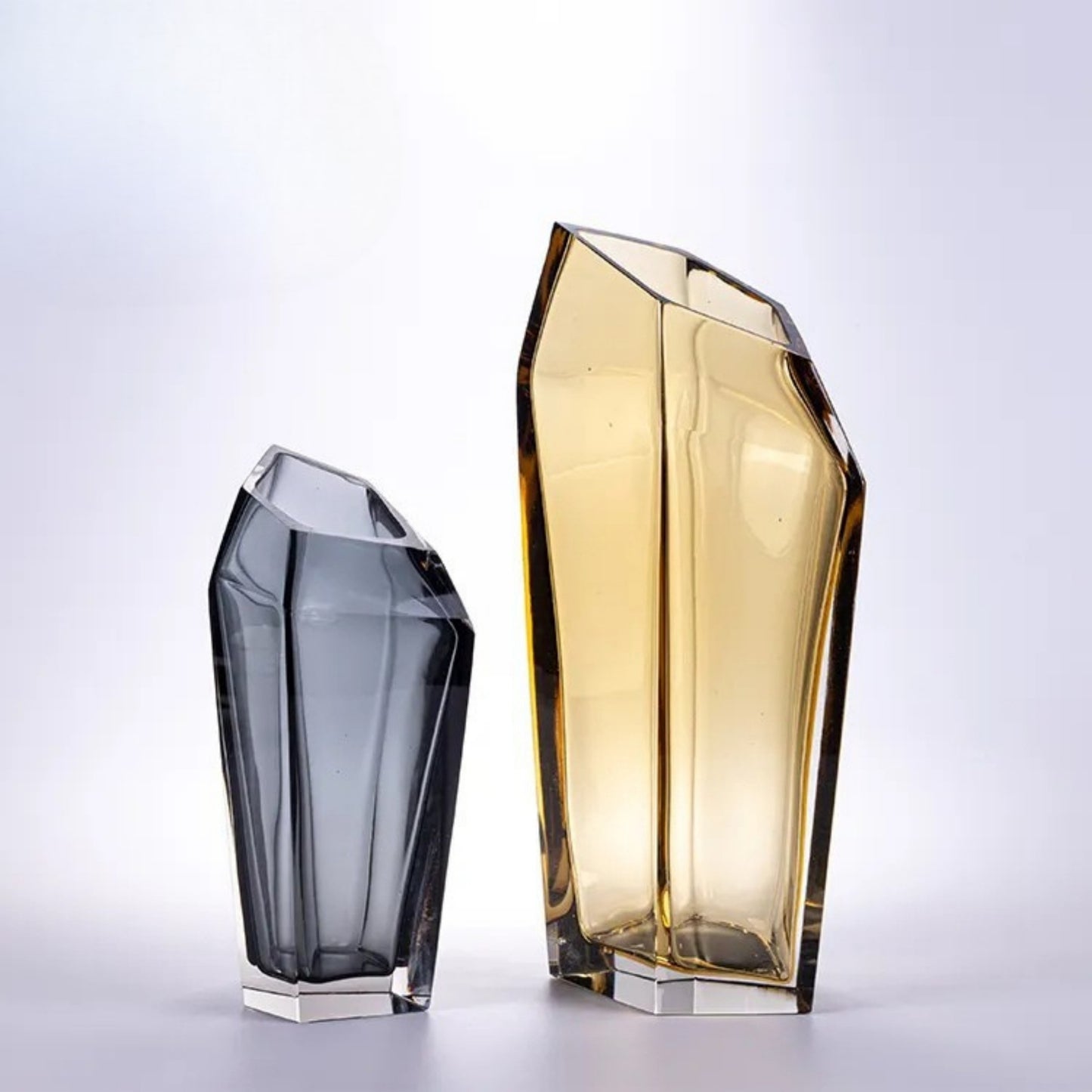 Crystal Hand-Blown Glass Vase