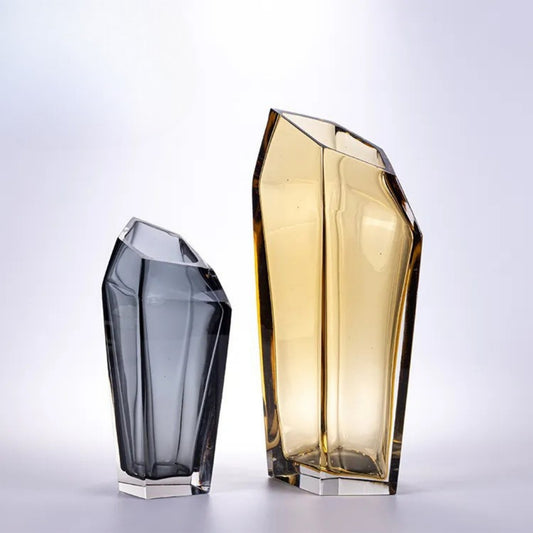 Crystal Hand-Blown Glass Vase