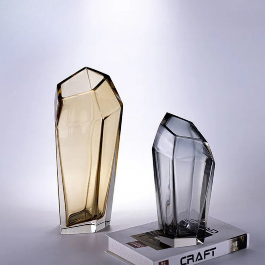 Crystal Hand-Blown Glass Vase
