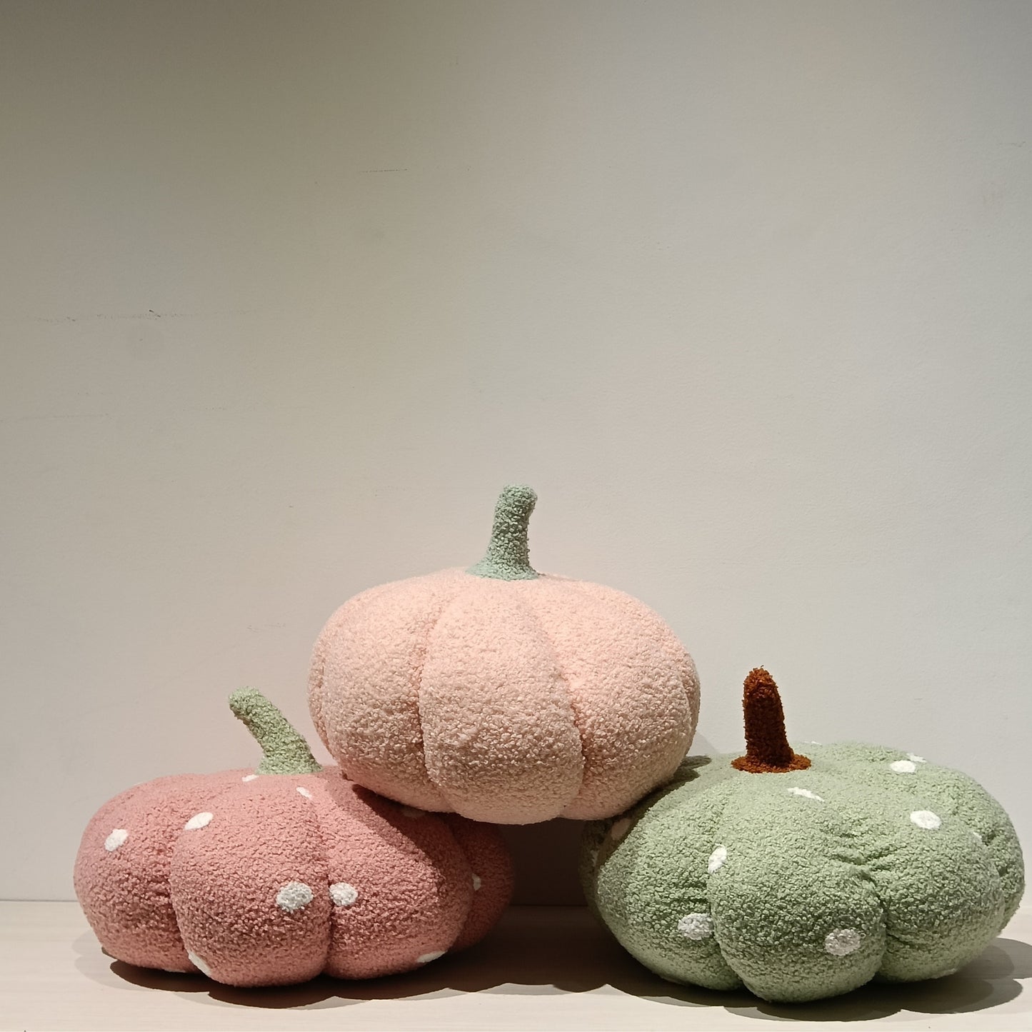 Teddy Fur Pumpkin Cushion