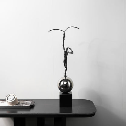 Balance Pole Sculpture Ornament Figurine