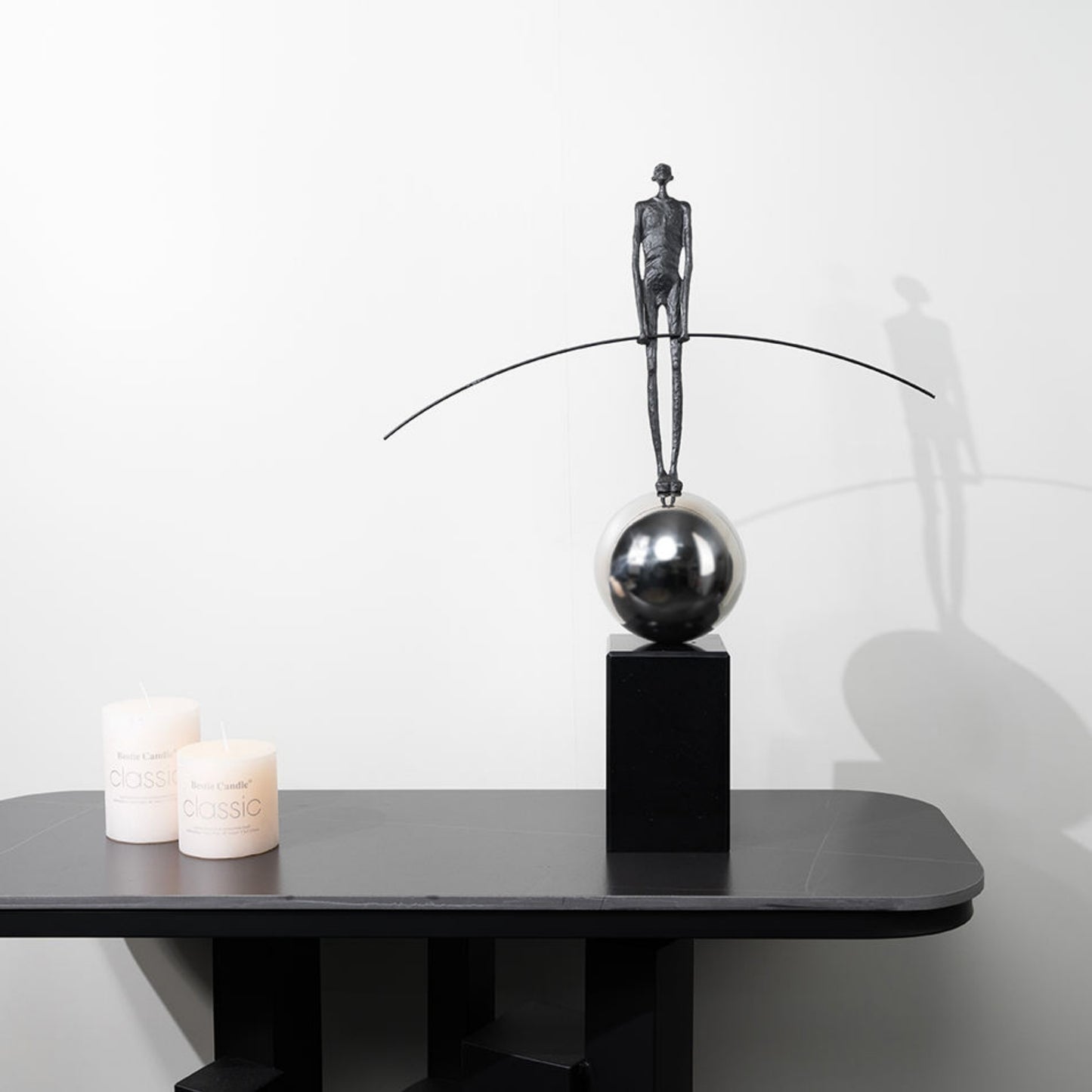 Balance Pole Sculpture Ornament Figurine