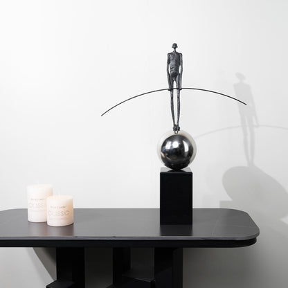 Balance Pole Sculpture Ornament Figurine