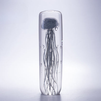 Handmade Art Glass Jellyfish Figurine Tabletop Ornaments