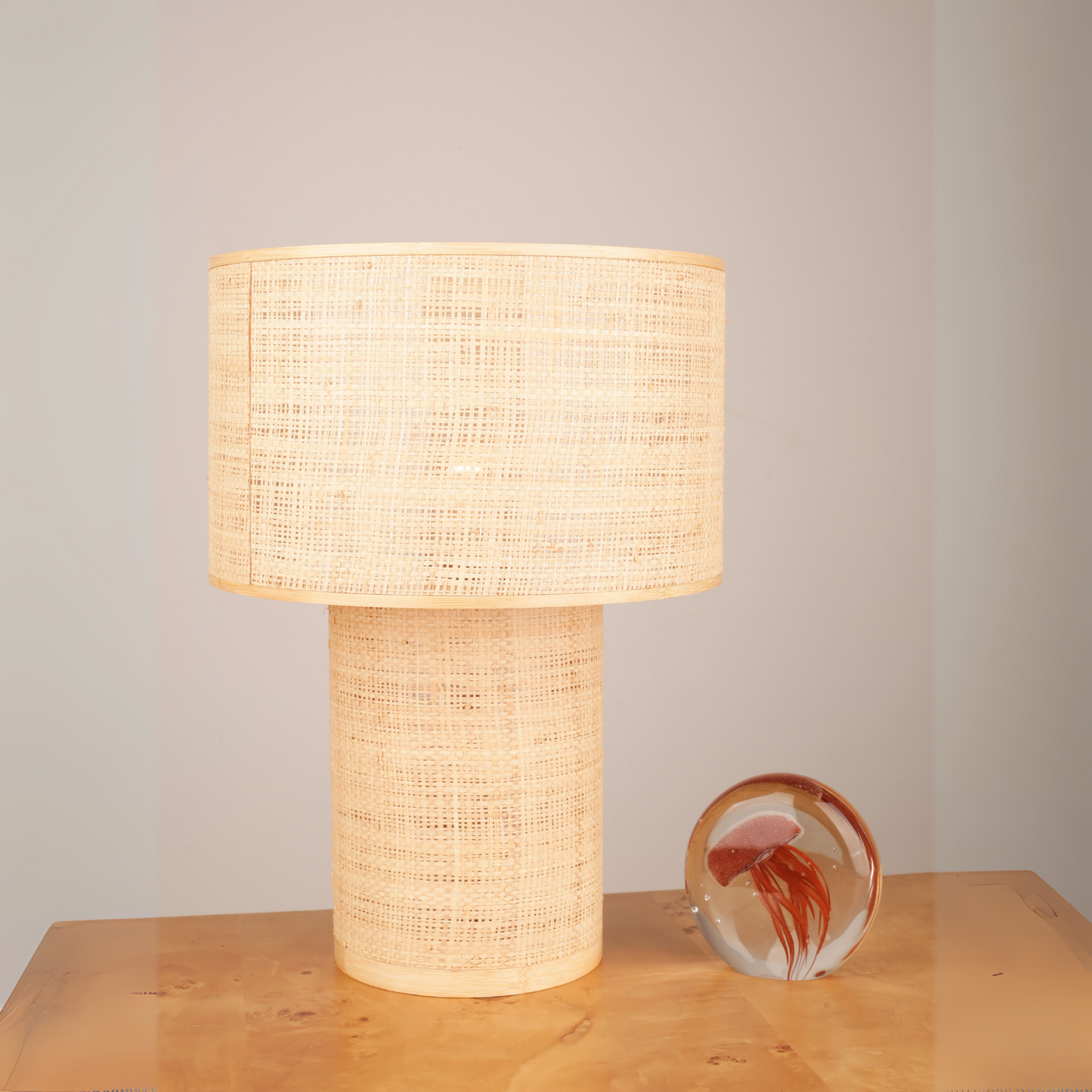 Brown Jute Table Lamp