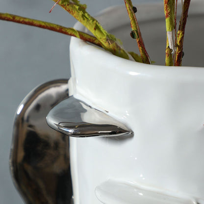 Silver Fin Decorative Jar with Lid