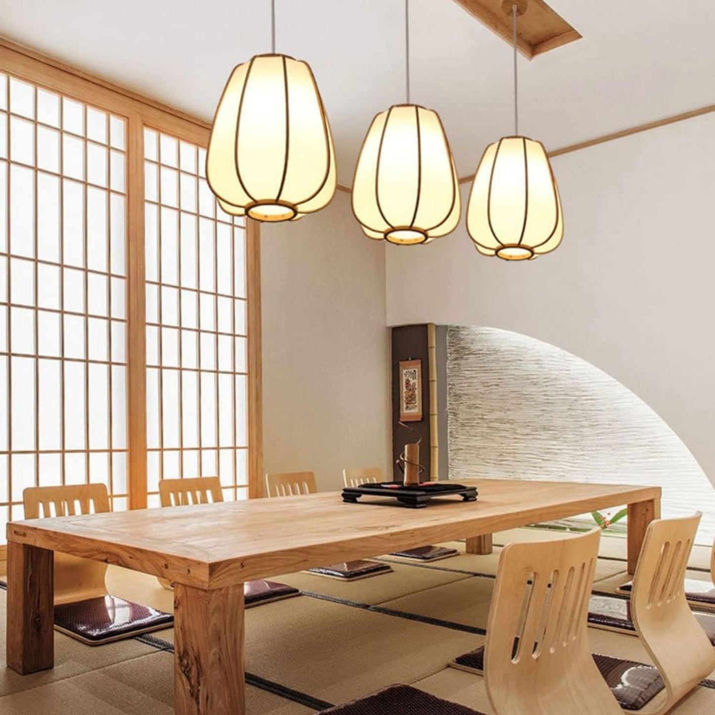 Hand Woven Modern Bamboo Pendant Light