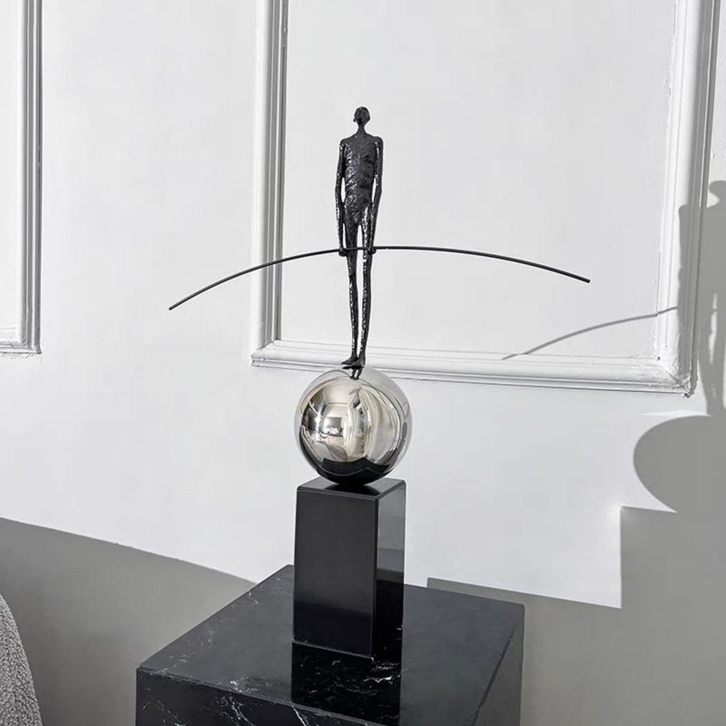 Balance Pole Sculpture Ornament Figurine