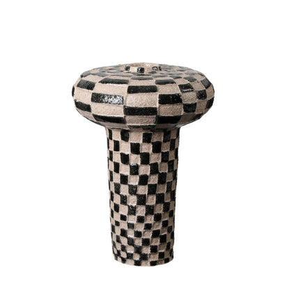 Tall and Oblate Sand Tabletop Vase