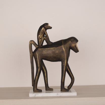 Monkey Family Modern Art Decorative Sculpture