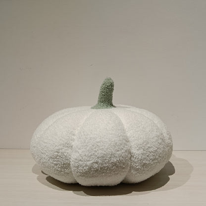 Teddy Fur Pumpkin Cushion