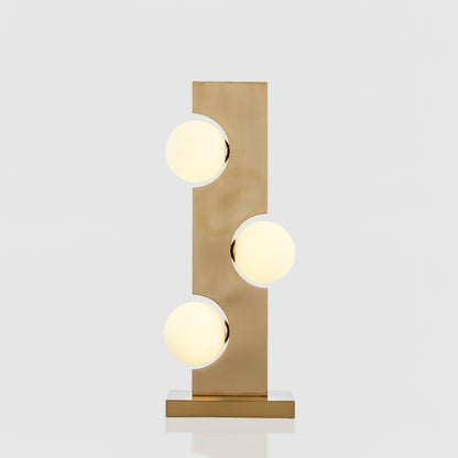 Gold Metal Opal Glass Table Lamp