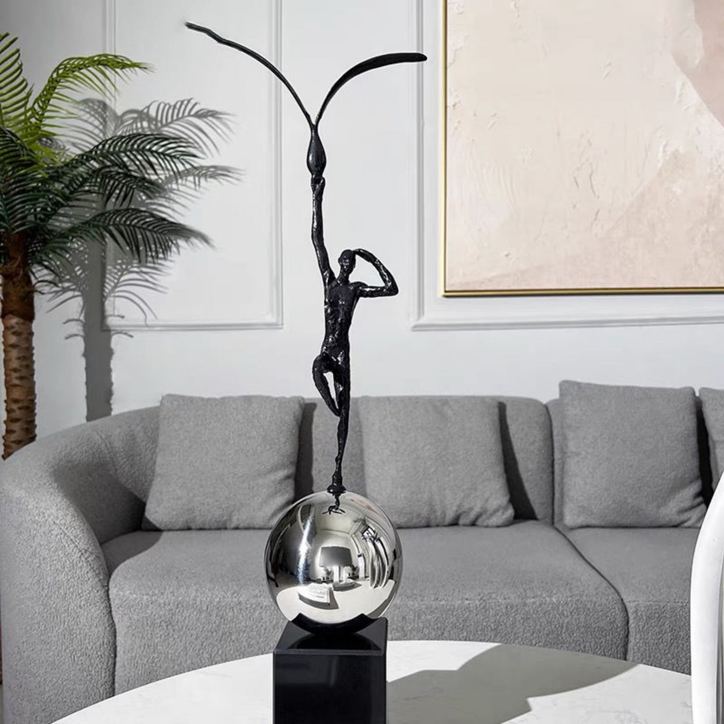 Balance Pole Sculpture Ornament Figurine
