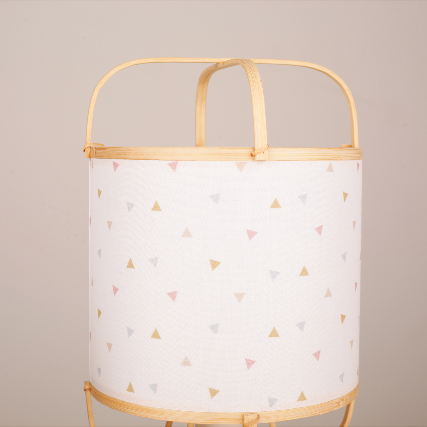 Handcraft Bamboo Fabric Shade Table Lamp