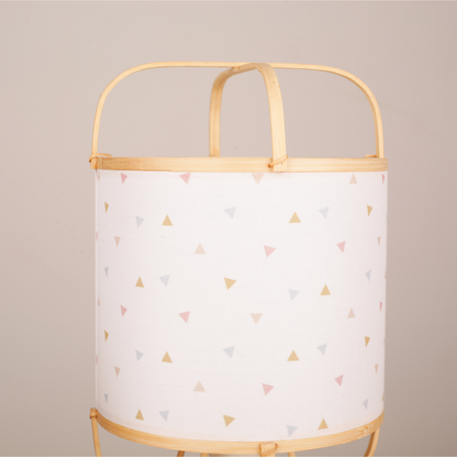 Handcraft Bamboo Fabric Shade Table Lamp