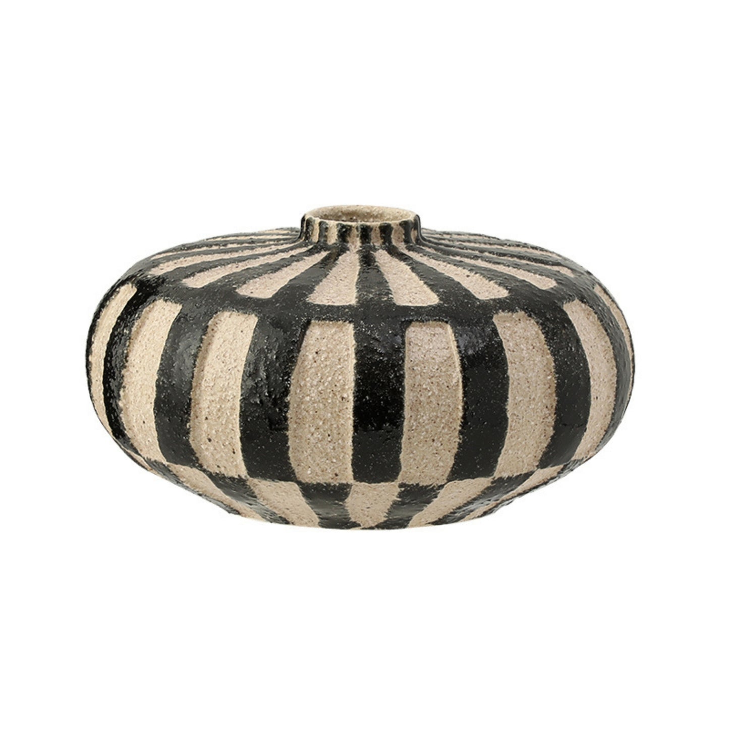 Tall and Oblate Sand Tabletop Vase