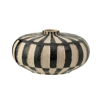 Tall and Oblate Sand Tabletop Vase
