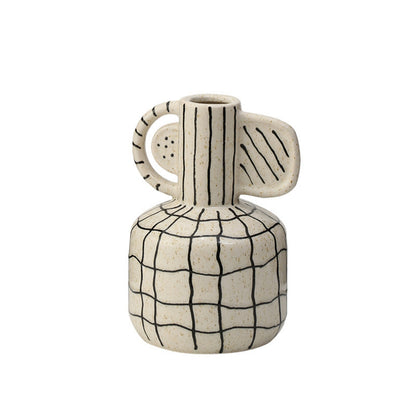 Big Ear Black Line Flower Vase