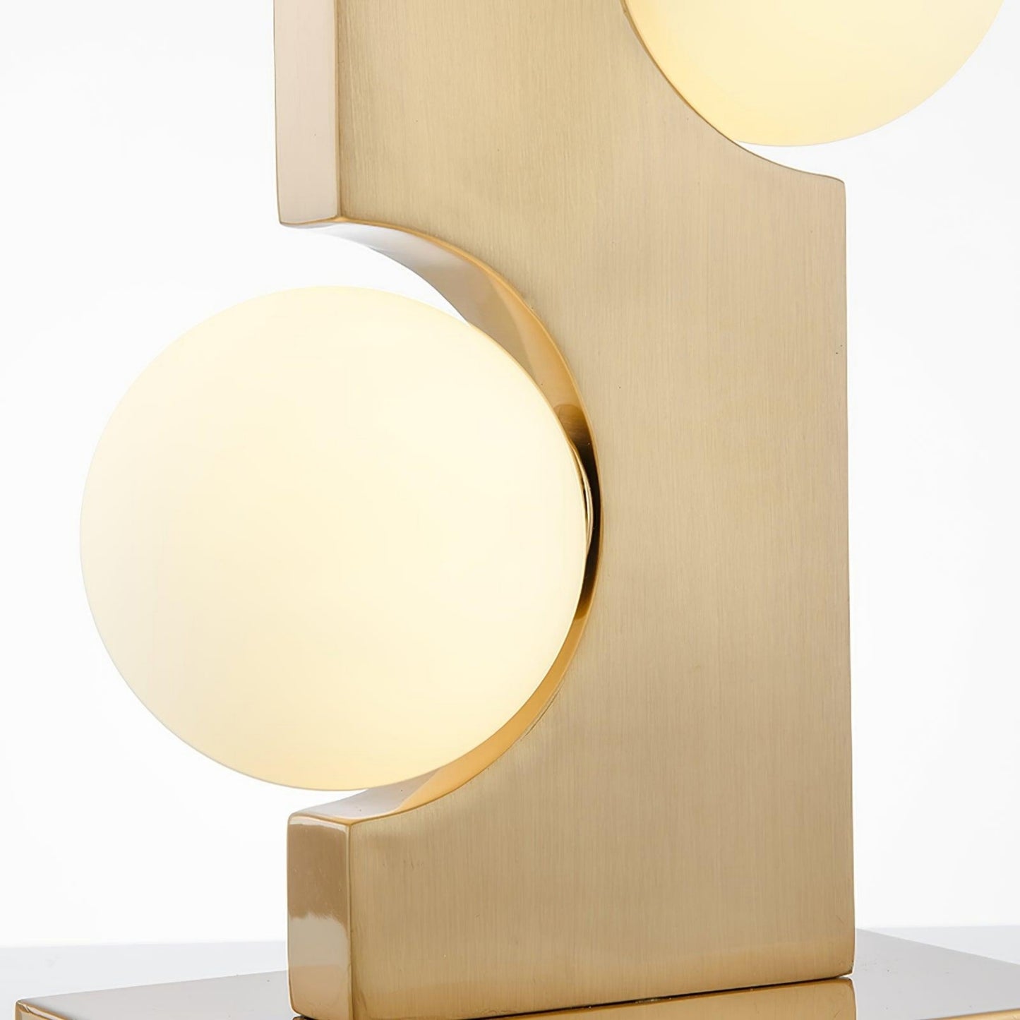 Gold Metal Opal Glass Table Lamp