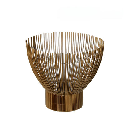 Gold-Threaded Candle Holder