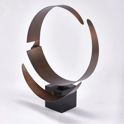 Marble Base Steel Structure Showpiece