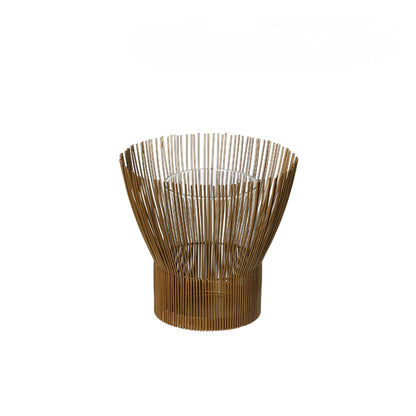 Gold-Threaded Candle Holder