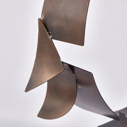 Marble Base Steel Structure Showpiece
