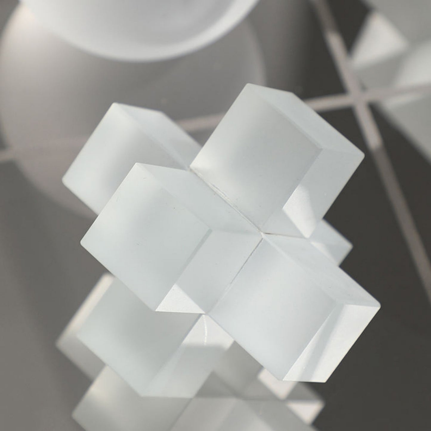 Square Crystal Board Game Decorative Ornament
