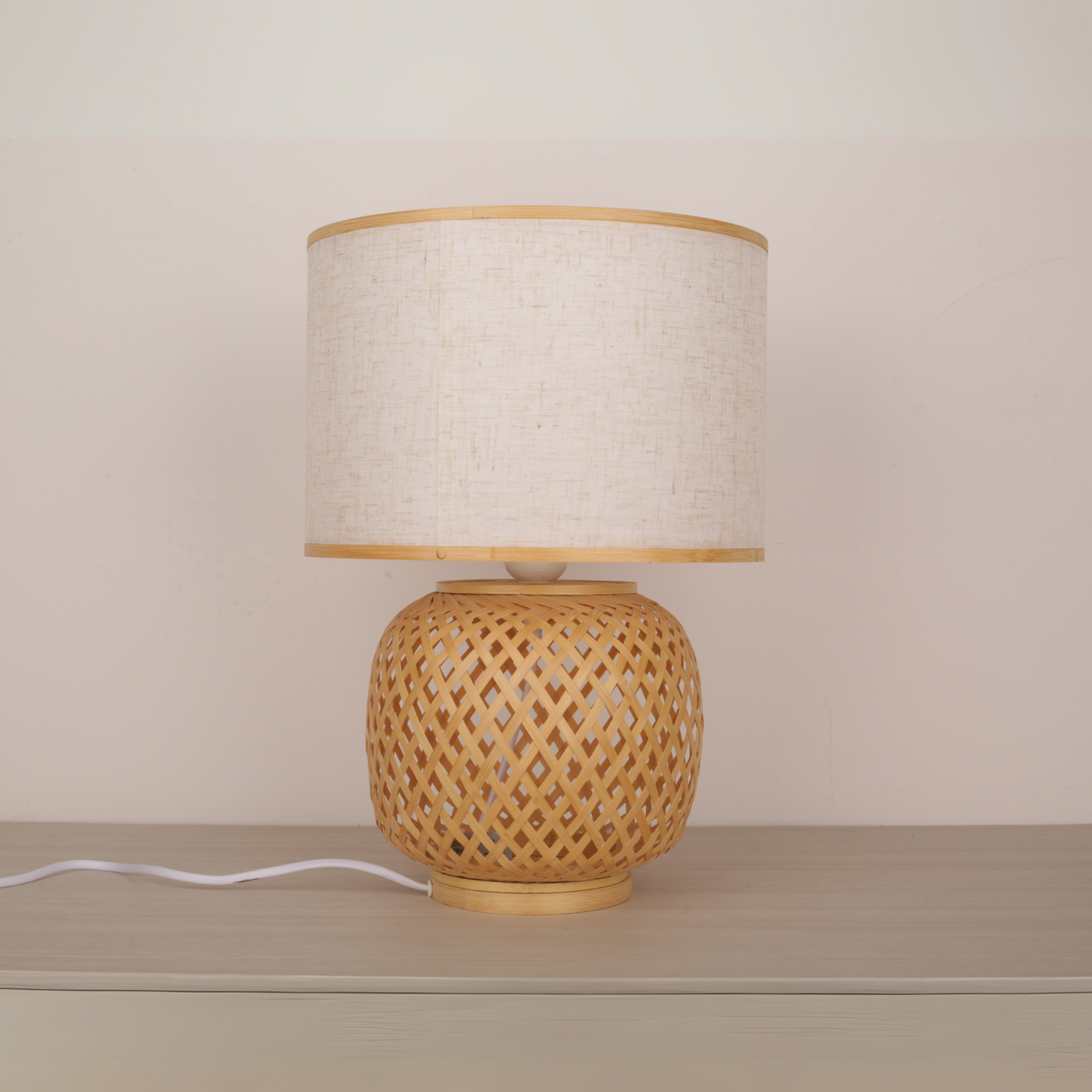 Bamboo Webbing Table Lamp