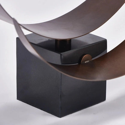 Marble Base Steel Structure Showpiece