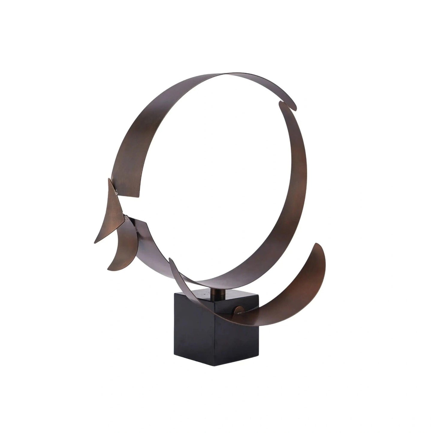 Marble Base Steel Structure Showpiece