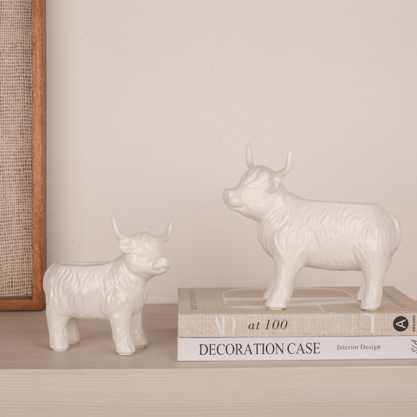 Little White Bull Candy Bowl Decorative Sculpture