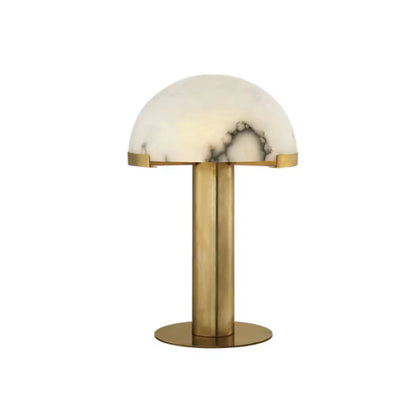 Alabaster Marble Mushroom Shade Table Lamp