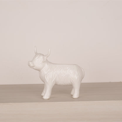 Little White Bull Candy Bowl Decorative Sculpture