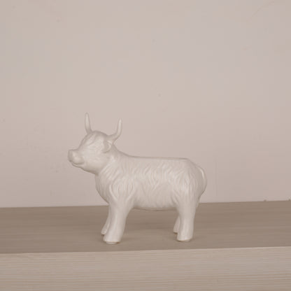 Little White Bull Candy Bowl Decorative Sculpture