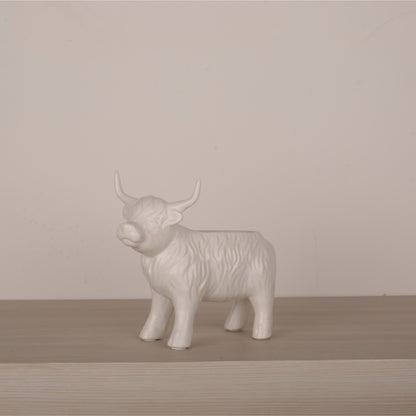 Little White Bull Candy Bowl Decorative Sculpture