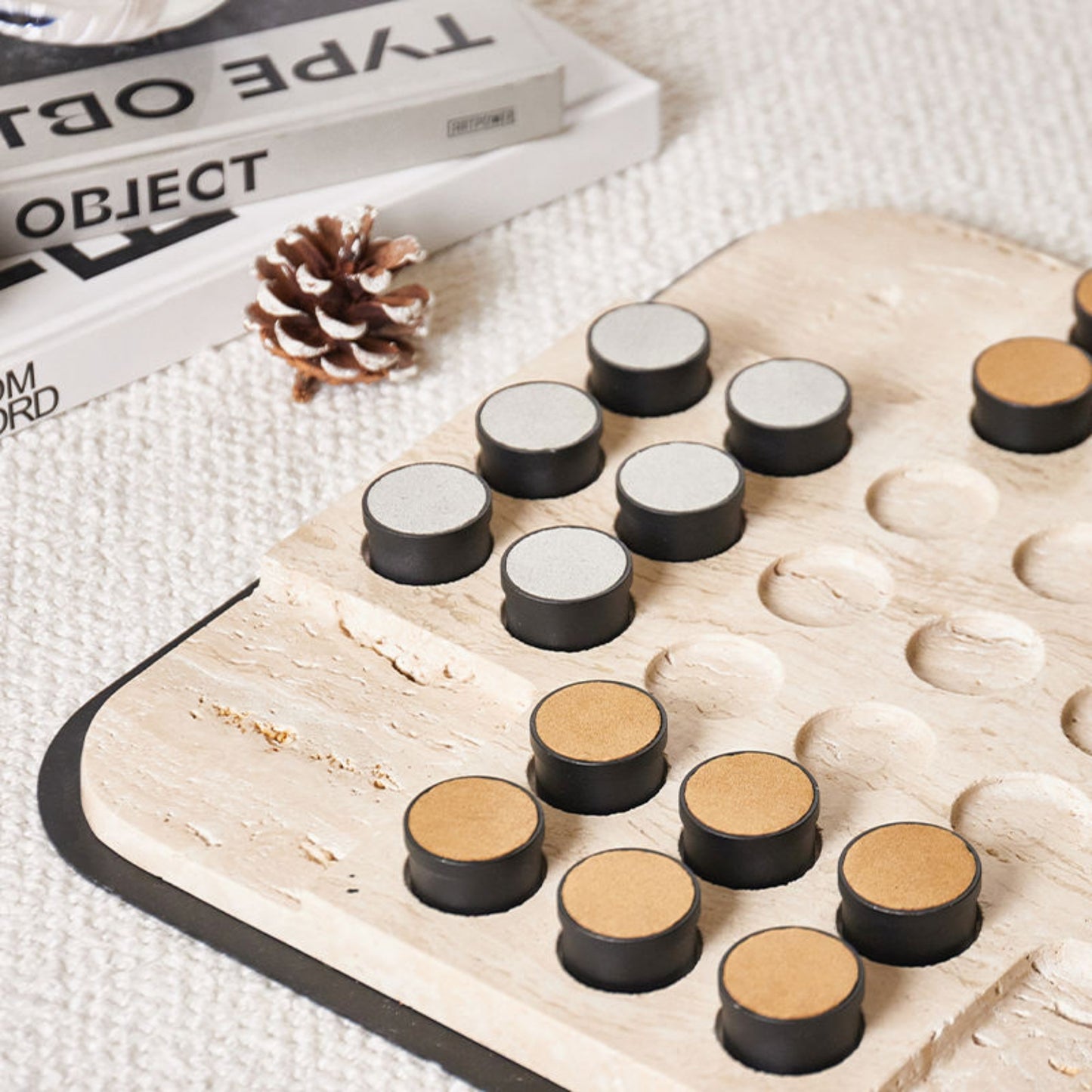 Brown Marble Games Ornament